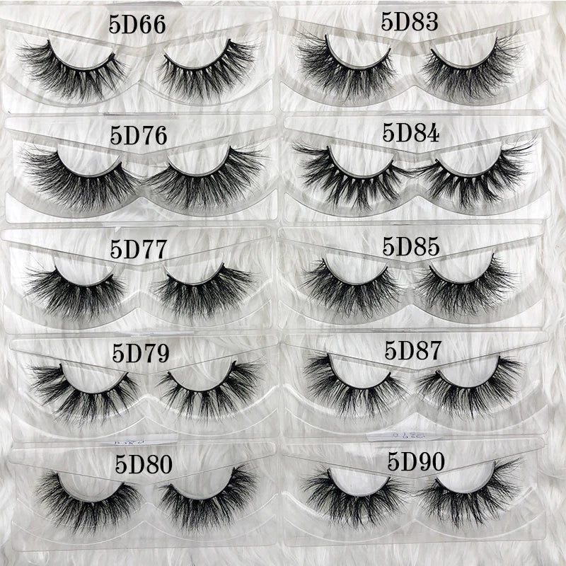 F W S..Mikiwi wholesale 50 pairs/pack 3D Mink Lashes No packaging Full Strip Lashes Mink False Eyelashes custom box Makeup eyelashes