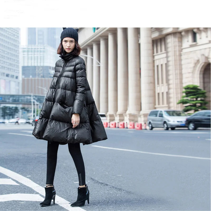 Fashion w.s  cotton padded jackets women cloak type  puffer wild warm sustans  jackets for women  2020 high-quality