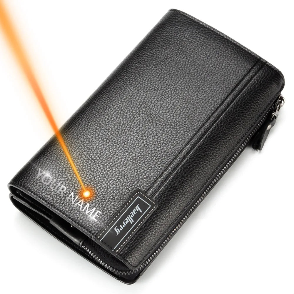 F.W.S...Men Clutch Bag Large Capacity Men Wallets Cell Phone Pocket Passcard Pocket High Quality Multifunction Wallet For Men