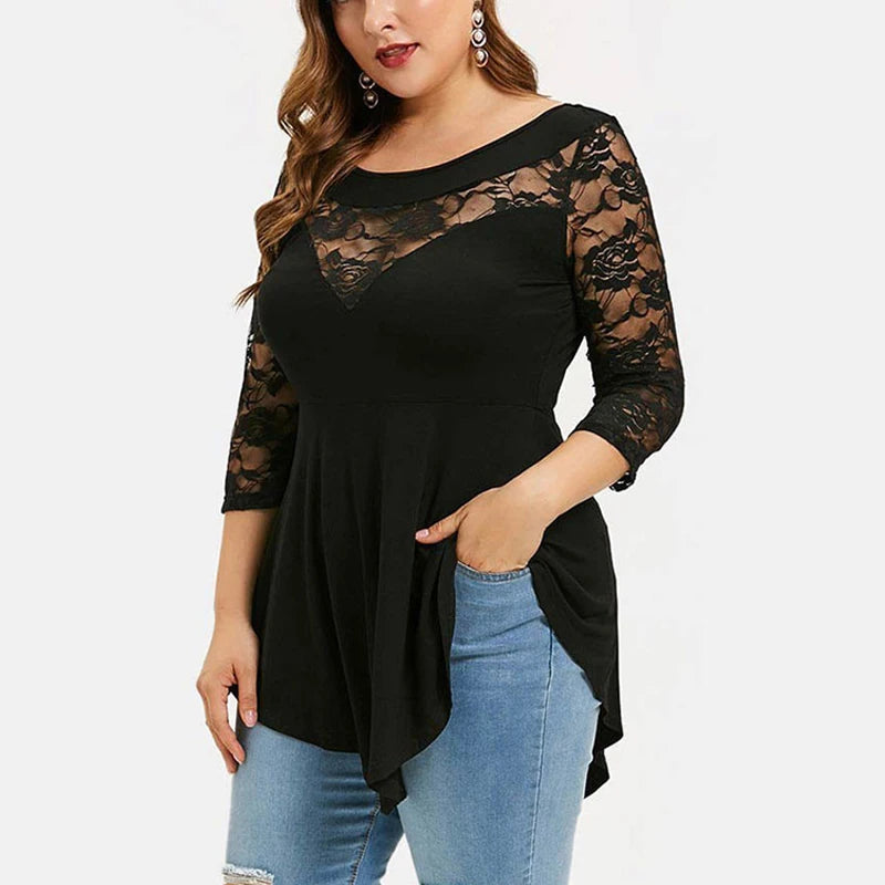 Fashion.w.s..Sexy Tunic Blouse Women Clothing Summer Big Size