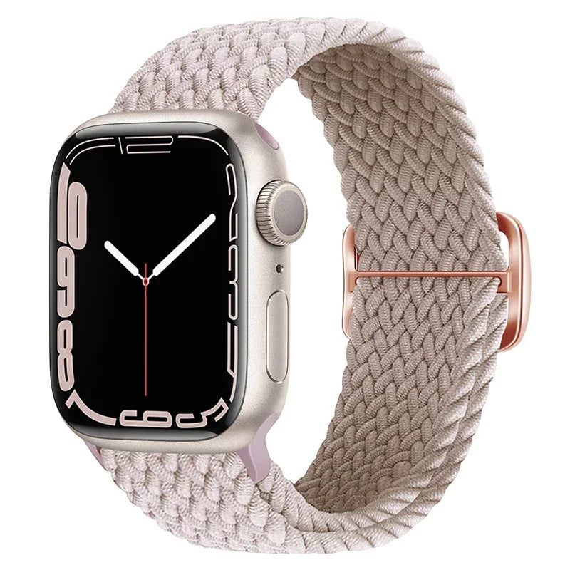 F.W.S....Apple watch Strap 44mm 40mm 45mm 41mm 42mm 38mm 49mm Elastic Solo bracelet iWatch series 7 se 3 6 Ultra 8 Band