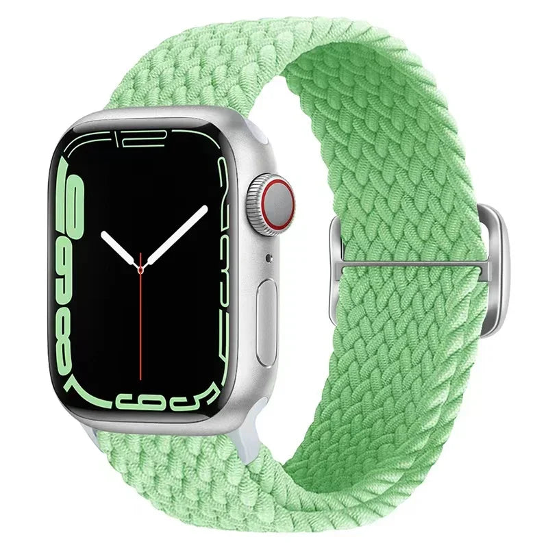 F.W.S....Apple watch Strap 44mm 40mm 45mm 41mm 42mm 38mm 49mm Elastic Solo bracelet iWatch series 7 se 3 6 Ultra 8 Band