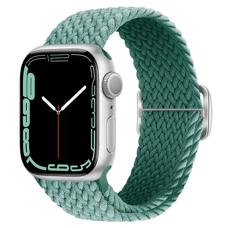 F.W.S....Apple watch Strap 44mm 40mm 45mm 41mm 42mm 38mm 49mm Elastic Solo bracelet iWatch series 7 se 3 6 Ultra 8 Band