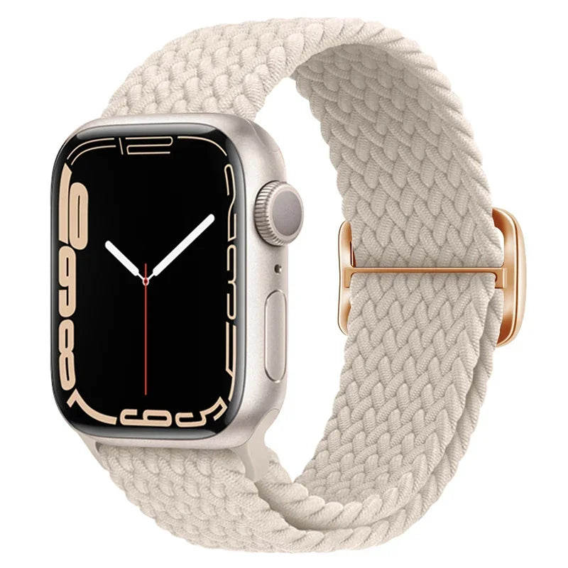 F.W.S....Apple watch Strap 44mm 40mm 45mm 41mm 42mm 38mm 49mm Elastic Solo bracelet iWatch series 7 se 3 6 Ultra 8 Band