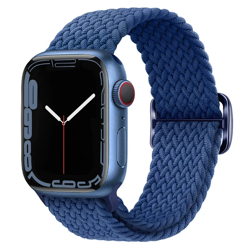 F.W.S....Apple watch Strap 44mm 40mm 45mm 41mm 42mm 38mm 49mm Elastic Solo bracelet iWatch series 7 se 3 6 Ultra 8 Band