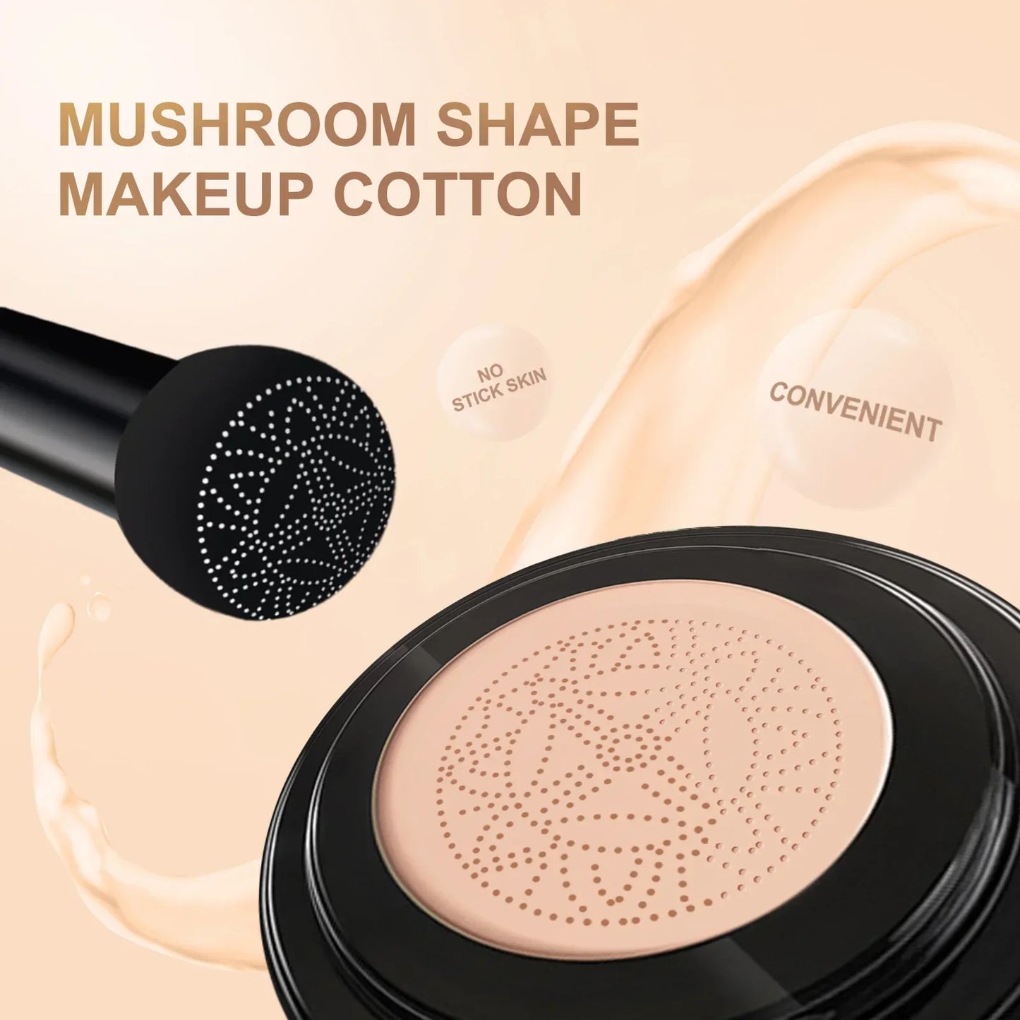 F.w.S..Magic Foundation Mushroom Head Air Cushion CC Cream Face Concealer Moisturizing Waterproof Foundation Base Makeup Cosmetics