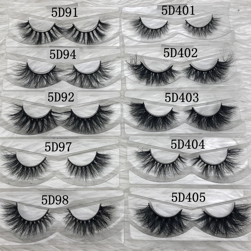 F W S..Mikiwi wholesale 50 pairs/pack 3D Mink Lashes No packaging Full Strip Lashes Mink False Eyelashes custom box Makeup eyelashes