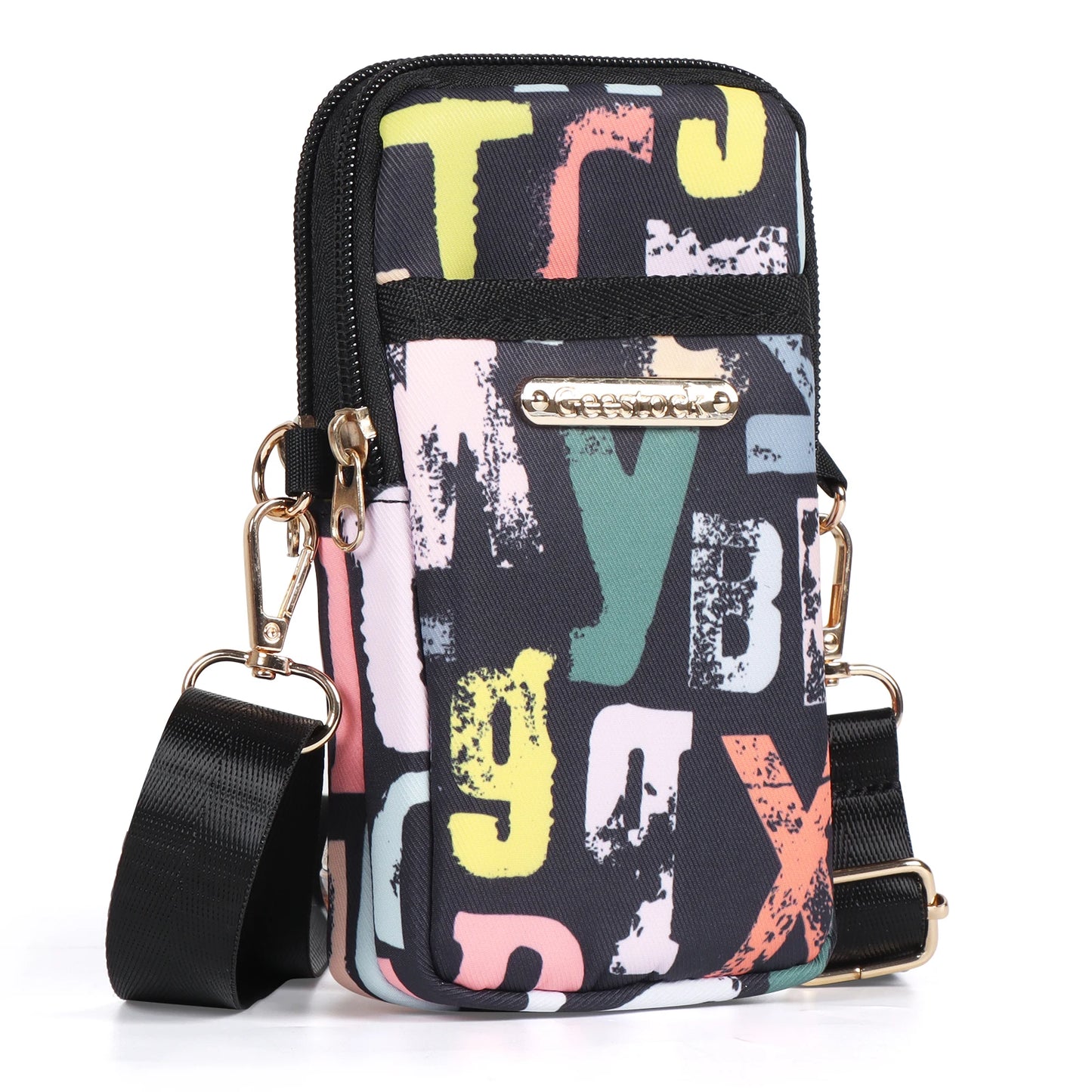 F.W.S.... New Mobile Phone Crossbody Bags for Women Fashion Women Shoulder Bag Cell Phone Pouch With Headphone Plug 3 Layer Wallet