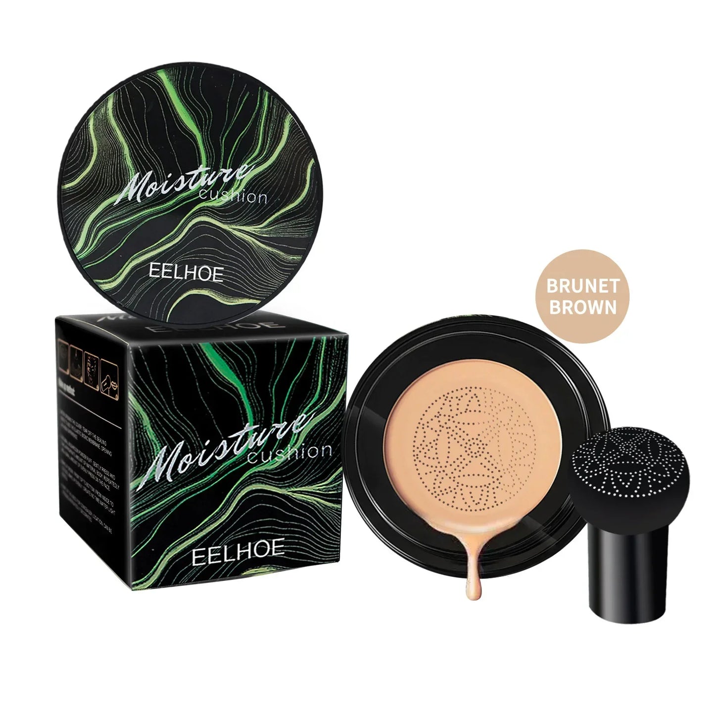 F.w.S..Magic Foundation Mushroom Head Air Cushion CC Cream Face Concealer Moisturizing Waterproof Foundation Base Makeup Cosmetics