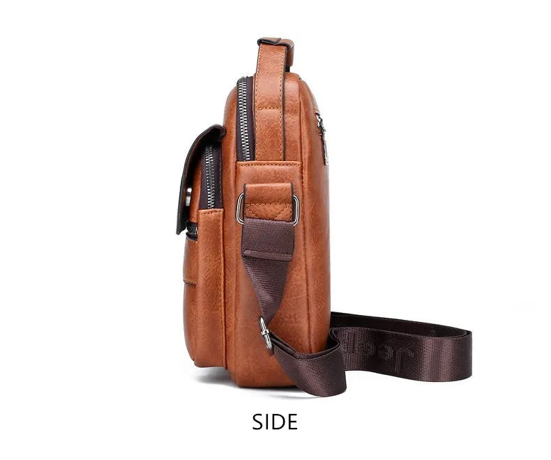 F.W.S ...Crossbody Messenger Bags Business Casual Handbag Brand Shoulder New High Quality Leather For Men Business Casual Fash