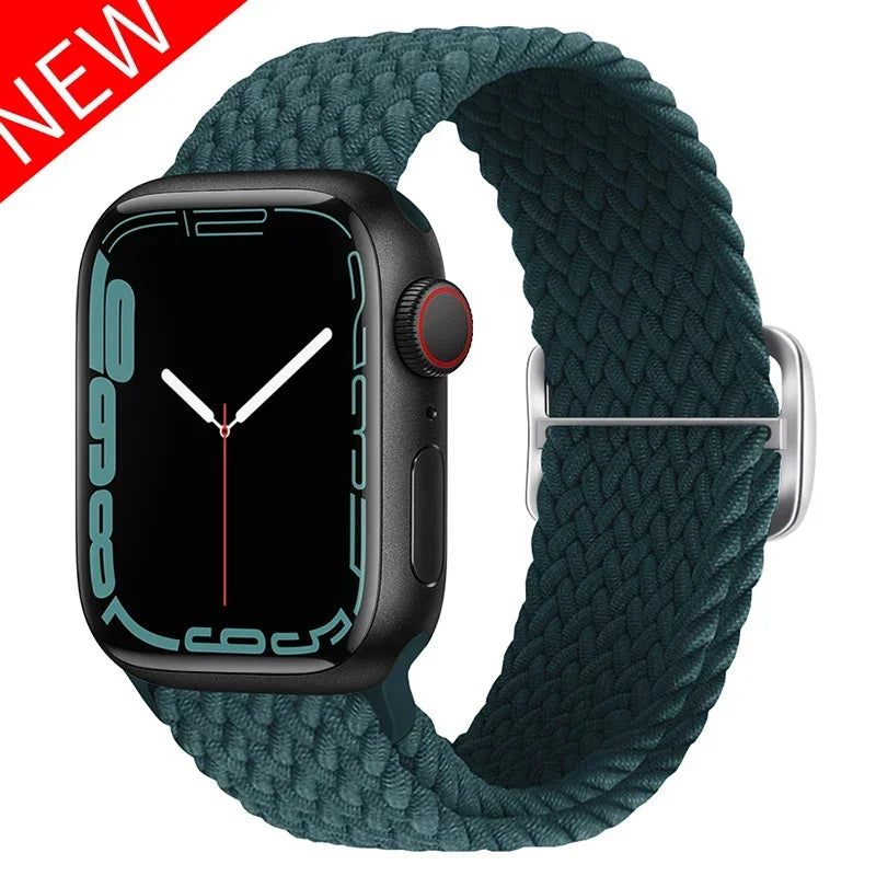 F.W.S....Apple watch Strap 44mm 40mm 45mm 41mm 42mm 38mm 49mm Elastic Solo bracelet iWatch series 7 se 3 6 Ultra 8 Band