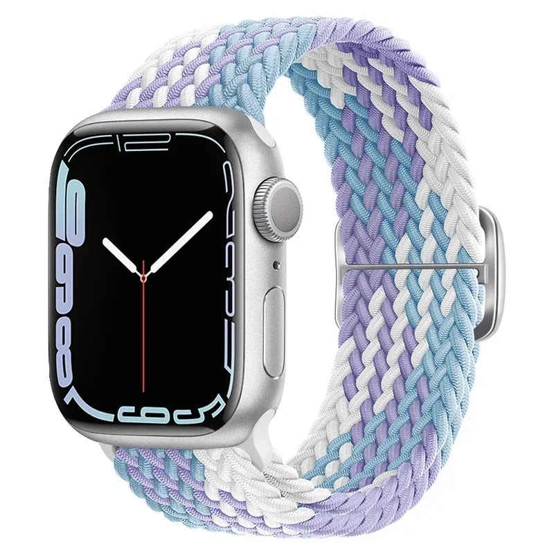 F.W.S....Apple watch Strap 44mm 40mm 45mm 41mm 42mm 38mm 49mm Elastic Solo bracelet iWatch series 7 se 3 6 Ultra 8 Band