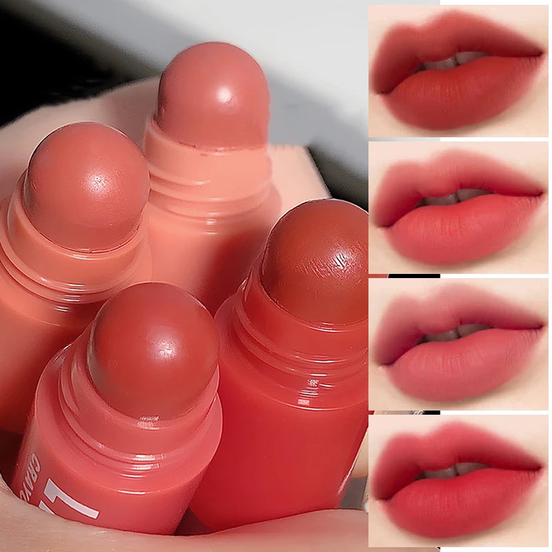 F.W.S...4 In 1 Matte Lipstick Pencil Kit Combo Velvet Sexy Red Lip Tint Non-stick Cup Multicolour Lipstick Pen Makeup Lips Cosmetic Set