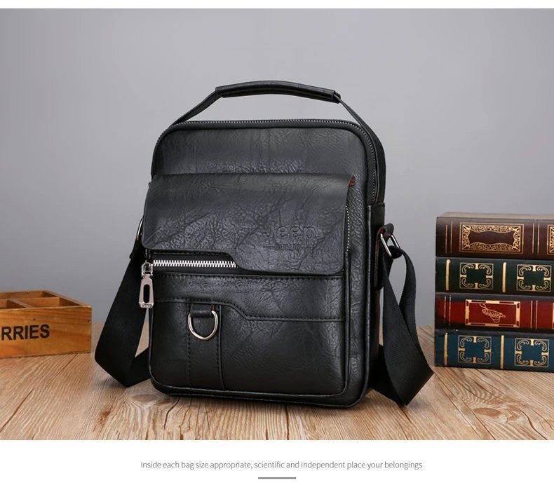 F.W.S ...Crossbody Messenger Bags Business Casual Handbag Brand Shoulder New High Quality Leather For Men Business Casual Fash