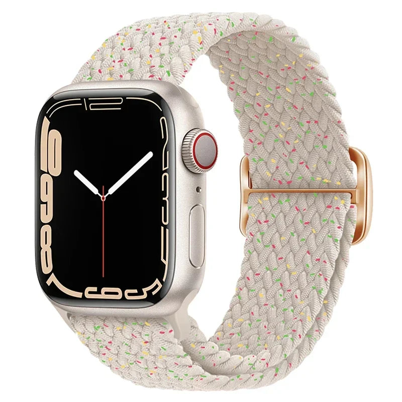 F.W.S....Apple watch Strap 44mm 40mm 45mm 41mm 42mm 38mm 49mm Elastic Solo bracelet iWatch series 7 se 3 6 Ultra 8 Band