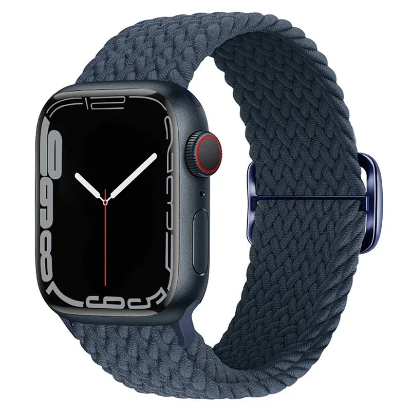 F.W.S....Apple watch Strap 44mm 40mm 45mm 41mm 42mm 38mm 49mm Elastic Solo bracelet iWatch series 7 se 3 6 Ultra 8 Band