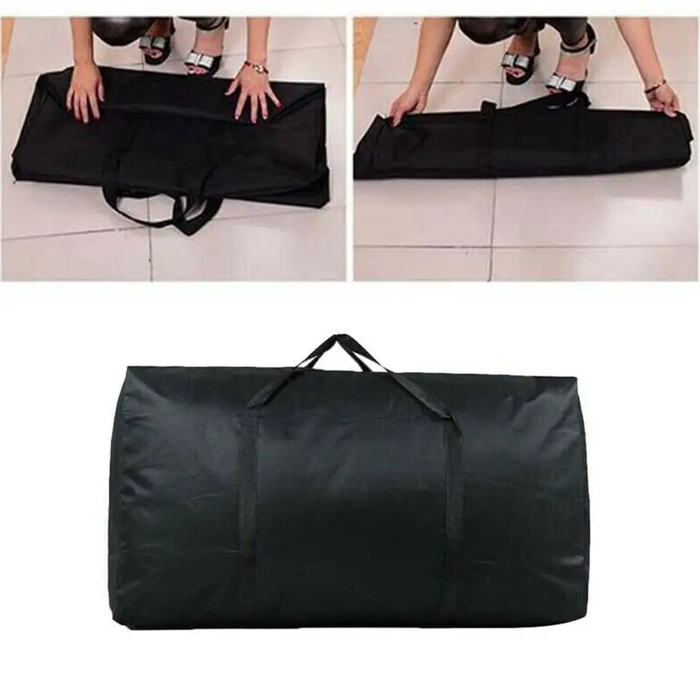 F.W.S...Large Capacity Folding Duffle Bag Travel Clothes Storage Bags Zipper Oxford Weekend Bag Thin Portable Moving Luggage Hand Bag